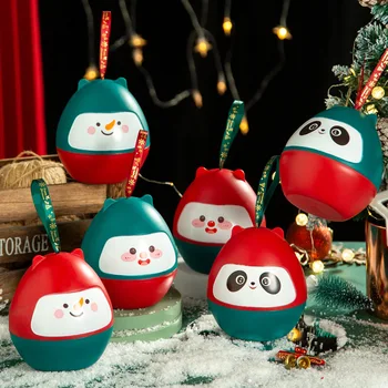 Noel Arifesi Karikatür Hediye Kutusu çocuk Tutamak Şeker Çantası Noel Meyve Bisküvi Çikolata ambalaj kutusu Noel Partisi Malzemeleri
