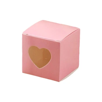 Mini Kek Ekmek Kutusu noel hediyesi Kutusu 5cm Kalp Şeklinde şeker Kutusu Çocuklar Hediye P15F