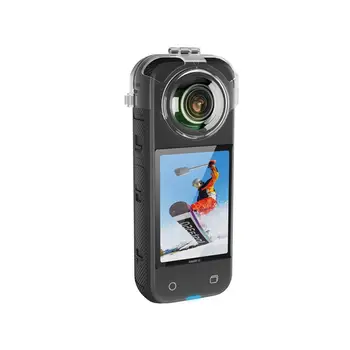Şeffaf Lens Koruyucu Koruyucu Kapak Kamera Toz Geçirmez Çizilmeye Dayanıklı Dropproof Kabuk İçin Uyumlu Insta 360X3