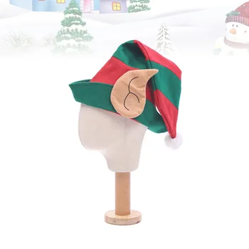 Noel Şapka ile Kulak Uzun Kuyruk Noel Şapka Yenilik Komik Noel Partisi Şapka Noel Headdress Elbise kostüm aksesuarı