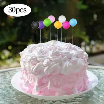 30 X DIY Kek Toppers, Yıldönümü Tema Partisi için Cupcake Seçtikleri,