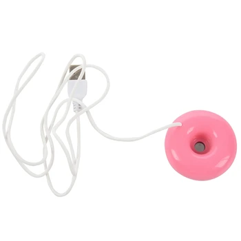 5X Pembe Çörek Nemlendirici USB Ofis Masaüstü Mini Nemlendirici Taşınabilir Yaratıcı Hava Temizleyici Pembe