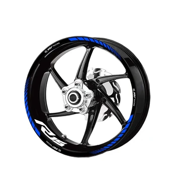 Yeni YAMAHA YZF R15 Motosiklet Logosu 17 İnç İç Ve Dış Tekerlek Göbeği Çıkartması Dekoratif Jant Su Geçirmez Yüksek Yansıtıcı Etiket
