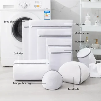 File çamaşır torbası Polyester Çamaşır Yıkama Torbaları Kaba Net çamaşır sepeti Çamaşır Torbaları Çamaşır Makineleri için Örgü Sutyen Çantası