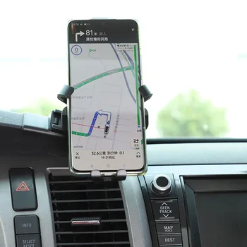 Toyota Tundra 2007-2013 için ABS Siyah Araba Merkezi Kontrol Cep telefon braketi GPS Navigasyon Araba Aksesuarları