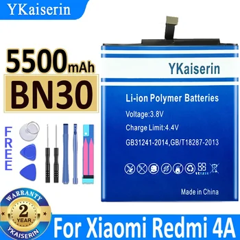 YKaiserin BN30 BN 30 Telefonu Pil Xiaomi Redmi İçin 4A Mi4A M4A Yüksek Kalite 5500mAh Pil