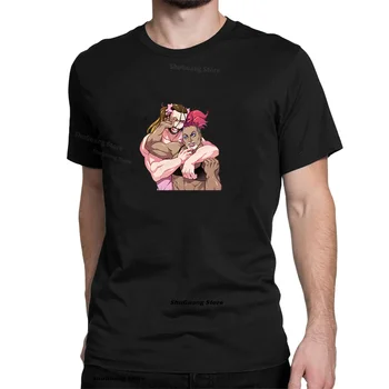 Komik T Shirt Azis ve Ladybeard Karikatür Görüntü Baskı T-shirt Unisex Grafik T Shirt Erkek Giyim kadın kıyafetleri Pamuk Tee