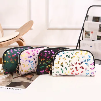 Kadın Bileklik Çantası Moda PU Deri Zarf Çanta Kadın Rahat Kelebek Baskı Günü Kılıfı Çanta Seyahat alışveriş çantası