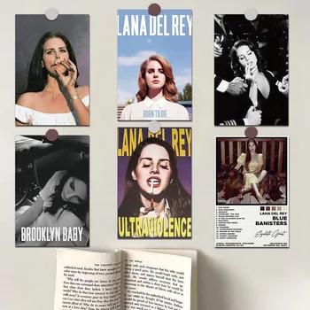 10 Adet Şarkıcı Lana Del Rey Çıkartmalar Ölmek için Doğmuş Balayı Cennet DIY Dizüstü Bagaj Araba Kaykay Kask Su Geçirmez 10*15CM