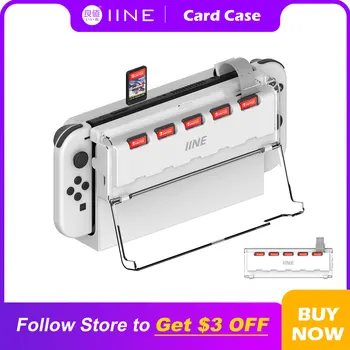 SATIR 5-İN-1 Oyun Kartları Switcher Oyun kart okuyucu Bir Düğme Anahtarı Oyunları Nintendo Anahtarı / OLED