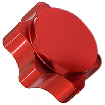 12 Adet Alüminyum jant göbek kapağı Anti-tozluk 17Mm Altıgen Somun 1/8 RC Araba İçin,Kırmızı