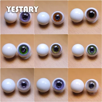 YESTARY 3D Gözler Oyuncaklar İçin Hareketli 1/8 OB11 Bebek Aksesuarları Köpüklü renk Göz Bebekler İçin El Sanatları 10MM Siyah İnci Bebek Cam Gözler