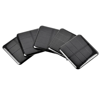 2V 160MA 50X50MM güneş panelleri DIY güneş panelleri İçin pil hücresi Telefonu Şarj Cihazları Monokristal Silikon Modülü