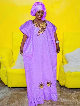 Robe Bazin Riche Brode Geleneksel Elbise Afrika Kıyafetleri Afrika Parti Elbiseler Gelinlik Doğum Günü Elbise Kadınlar İçin