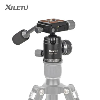 XILETU FM5C Kolu Topu Kafa Alüminyum Alaşımlı kamera tripodu Topu Kafa DSLR Kamera Video Fotoğrafçılığı Panoramik Çekim Kafası