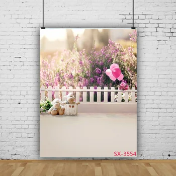SHENGYONGBAO Yenidoğan Bebek Fotoğraf Backdrop Sahne Kürk Çelenk Çiçek Kuş Yuva Doğum Günü Yüz Gün Stüdyo Arka Plan YX-09