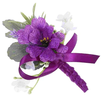 Erkek korsaj çiçek broş takım Elbise yaka Pin yapay yaka Çiceği Damat Damat Düğün