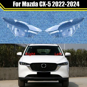 Araba Ön Far Durumda Kafa lamba ışığı Abajur Lamba Kapağı oto camı Lens Kabuk Mazda CX İçin-5 2022 2023 2024 Far Kapağı