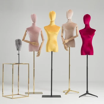 En iyi Kalite Sıcak Satış Altın Taban Giyim Modeli kadın Giyim Mağazası Ambalaj Manken Sıcak Satış
