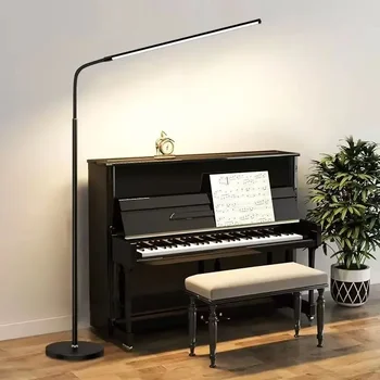 Dikey LED Zemin Masa Lambası Piyano Uygulama Öğrenme Oturma Odası Yatak Odası Başucu Okuma ve Okuma