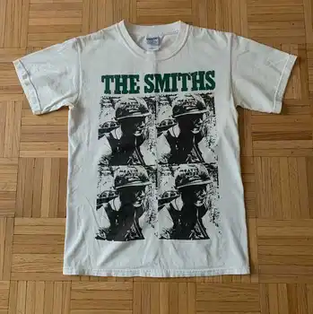 En # Smiths Et Cinayet Beyaz Kısa Kollu pamuklu tişört Unisex VM8080