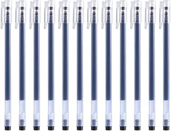 Jel Kalemler 12 Sayısı, Tükenmez Kalemler Güzel Nokta, 0.5 mm Mürekkep Kalem, not Alma Kalemler Japon Kore Ofis Okul Kırtasiye