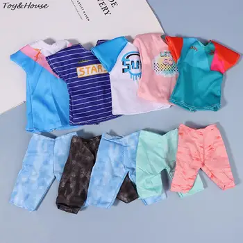 1 Takım Erkek Bebek Kostüm Kısa Kollu Şort Yaz Takım Elbise Spor 30 Cm Bebek