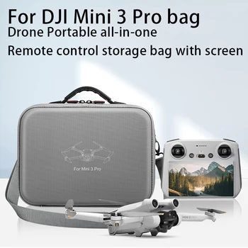 DJI Mini 3 Pro için PU saklama çantası Taşıma Çantası ile Ekran Uzaktan Kumanda saklama çantası DJI Mini 3 Pro Drone İçin Çanta Aksesuarı
