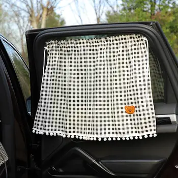 Vantuz Perde Araba Pencere Güneşlik Kapak Karikatür Evrensel Yan Pencere Güneşlik UV Koruma Çocuk Bebek Çocuk X4B0