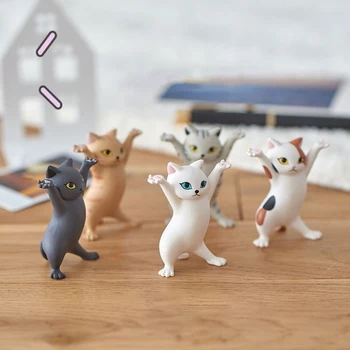 Kalemlik Standı Kalemler İçin Kedi Sevimli Masa Aksesuarları Organizatör Komik kalemlik Öğrenci Kırtasiye Mini Süs Ofis Depolama