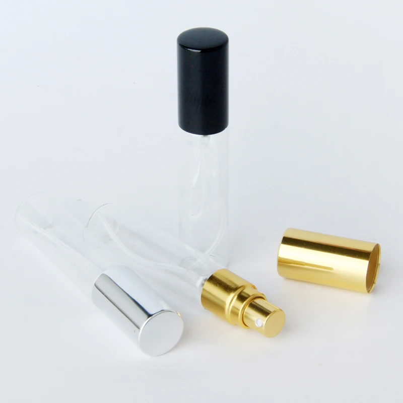 100 Adet/grup 10ml Taşınabilir Parfüm Şişesi Sprey Seyahat Parfüm Hediye Örnek Mini Şişe Parfüm Makyaj Containrs Görüntü 2