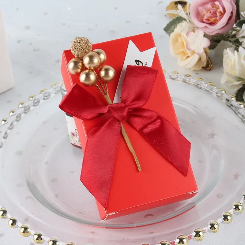 100 adet Sıcak Satış Düğün Favor Şeker Kutuları Doğum Günü Partisi Dekorasyon Hediye Kutuları Kağıt Torbalar Olay Parti Malzemeleri Ambalaj Hediye Kutusu Görüntü 3
