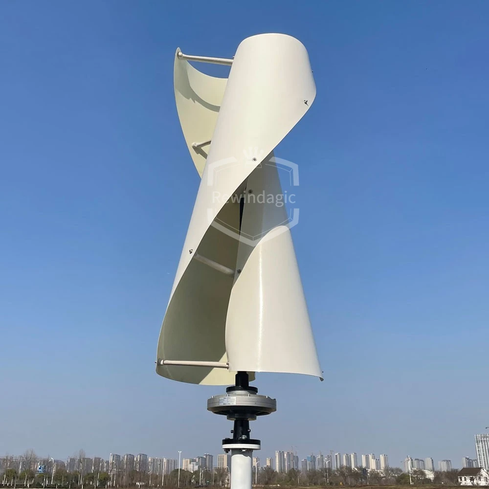 10000W Dikey Rüzgar rüzgar türbini Jeneratör Fırıldak Ücretsiz MPPT Şarj Regülatörü ve şebekeden bağımsız invertör Ev Kullanımı İçin Görüntü 4