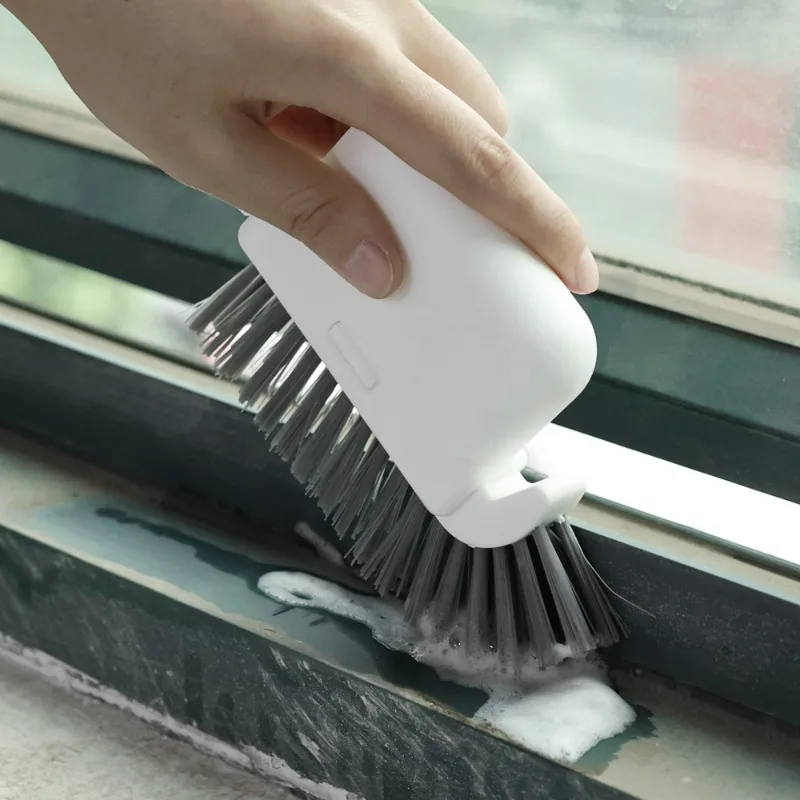 3 İN 1 Pencere Oluk Çatlak Temizleme Aracı Çok Fonksiyonlu Oluk Temizleme Fırçası Ev Sürgülü Kapı Parça El Temizleme Temizleyici Görüntü 2