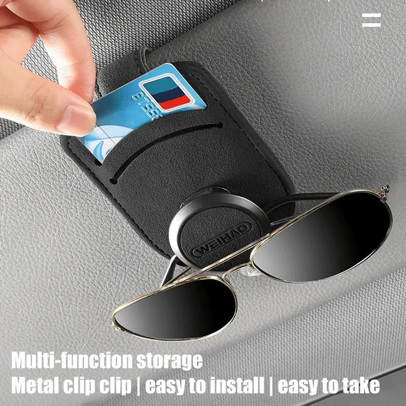 Araba Güneşlik Gözlük Durumda mıknatıslı araba Güneşlik Güneş Gözlüğü kart tutucu sabitleme kıskacı Standı Gözlük Durumda Oto İç Aksesuarları Görüntü 1