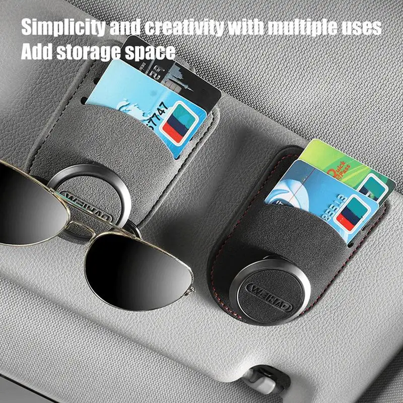 Araba Güneşlik Gözlük Durumda mıknatıslı araba Güneşlik Güneş Gözlüğü kart tutucu sabitleme kıskacı Standı Gözlük Durumda Oto İç Aksesuarları Görüntü 2