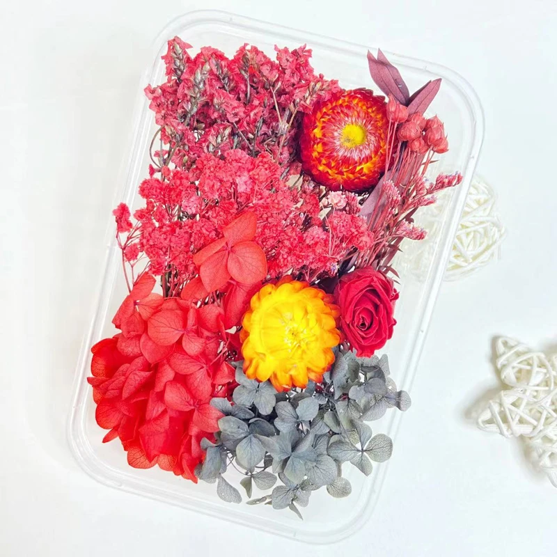 DIY Kurutulmuş Çiçek Yaprakları Yapmak için cep telefonu kılıfı Mum El Yapımı El Sanatları Epoksi Reçine Kolye Kolye Takı Kutulu Dekor Görüntü 3