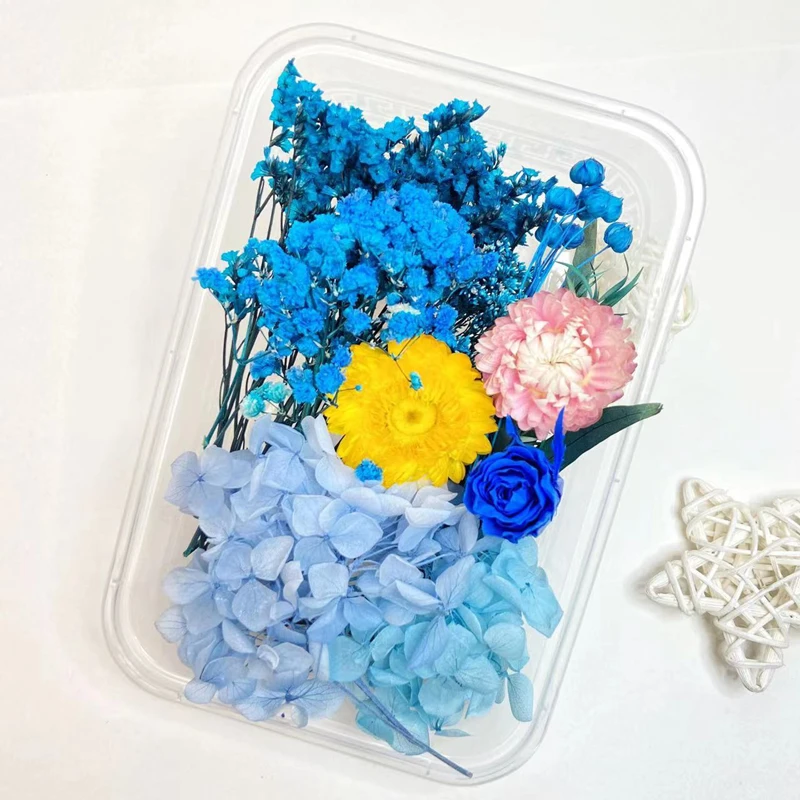 DIY Kurutulmuş Çiçek Yaprakları Yapmak için cep telefonu kılıfı Mum El Yapımı El Sanatları Epoksi Reçine Kolye Kolye Takı Kutulu Dekor Görüntü 4