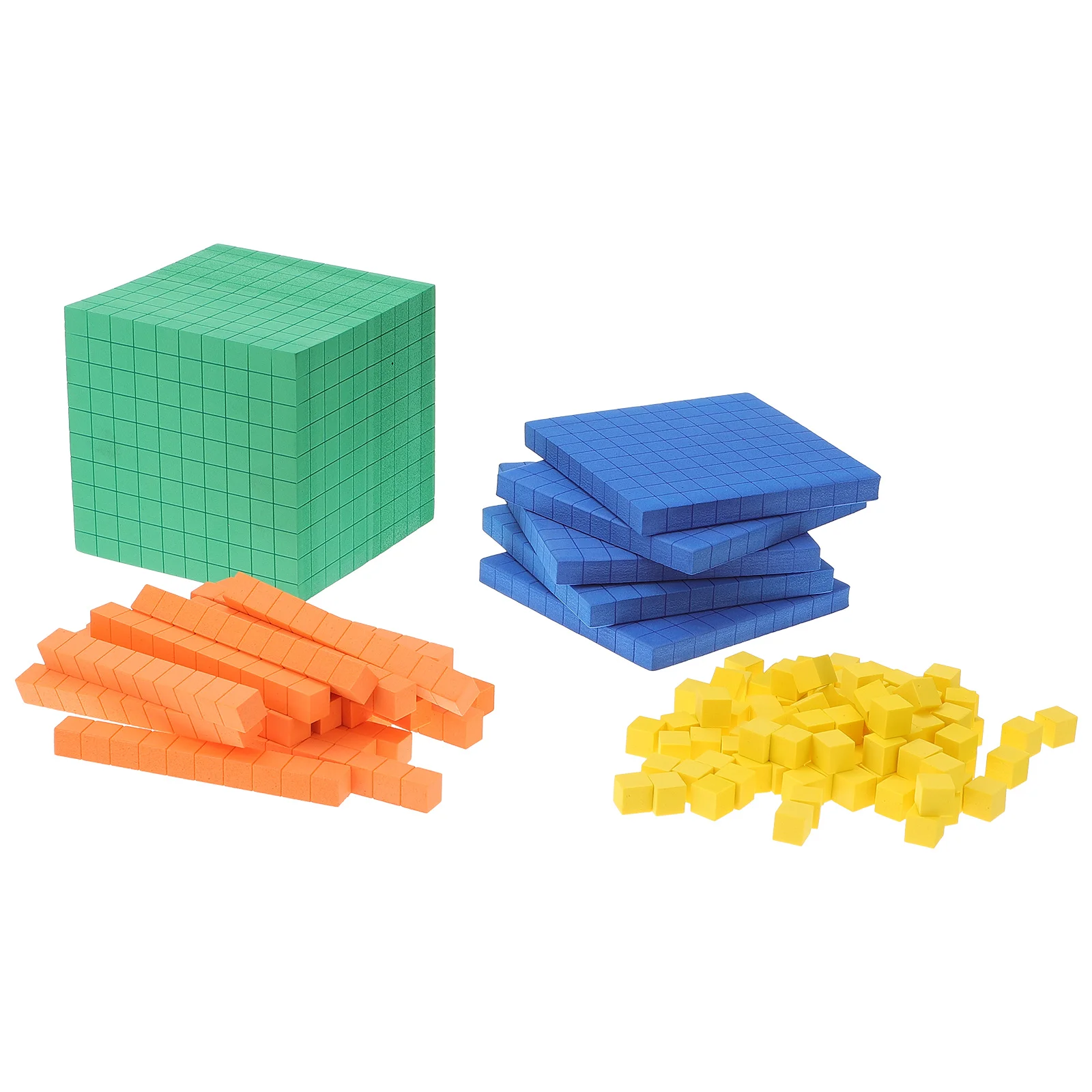Matematik Blokları Sayma Küpleri Oyuncak Çocuk Eğitim Üssü Manipulatives On Oyuncaklar Oyuncak Sayaçları Değer Yeri Küp Bağlama Seti Görüntü 5