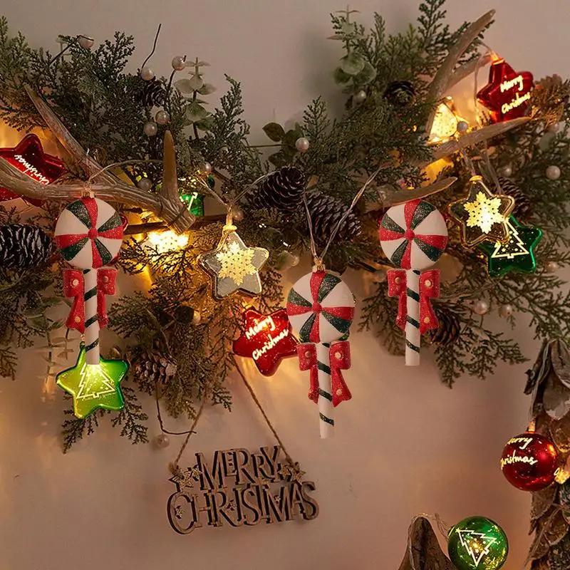 Noel Ağacı Dekorasyon Zencefilli Kurabiye Süsler Zarif Araba Çörek Ev Lolipop Kardan Adam Kolye Zencefilli Kurabiye Duvar Dekorasyonu Görüntü 1