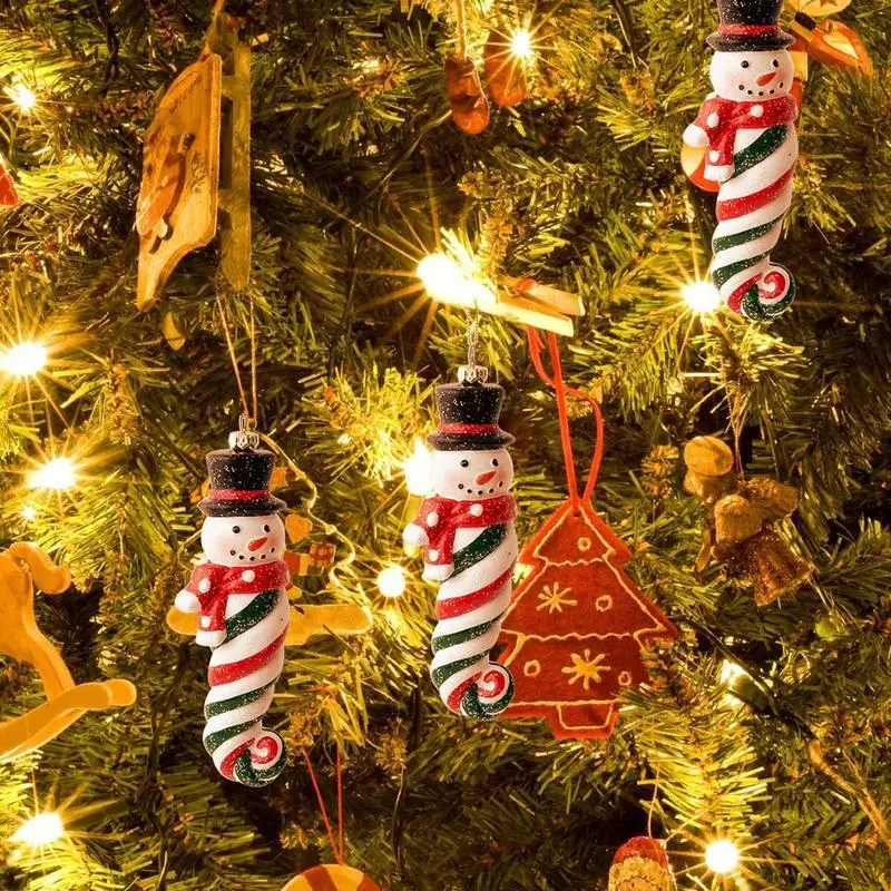 Noel Ağacı Dekorasyon Zencefilli Kurabiye Süsler Zarif Araba Çörek Ev Lolipop Kardan Adam Kolye Zencefilli Kurabiye Duvar Dekorasyonu Görüntü 3