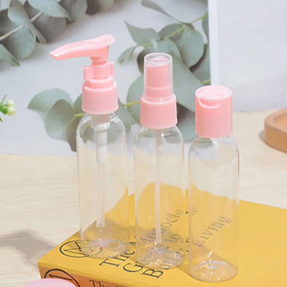 PET Doldurulabilir Parfüm Krem Alt Şişe Kozmetik Konteyner Seti tuvalet şişesi Makyaj şişeleri Seti Boş Şişe Görüntü 3