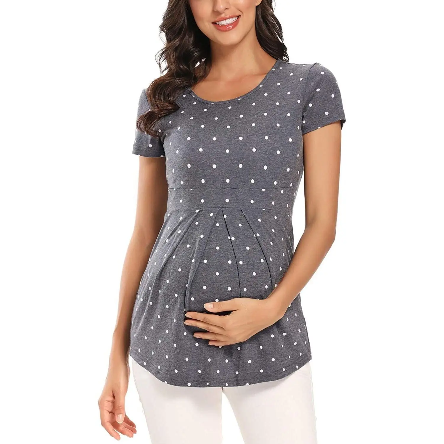 Yeni yazlık gömlek Kadın Hamile Üstleri Hamile Tank Top T Shirt Kadın Hemşirelik Giysileri Gebelik Rahat Anne Giysileri Harajuku Görüntü 2