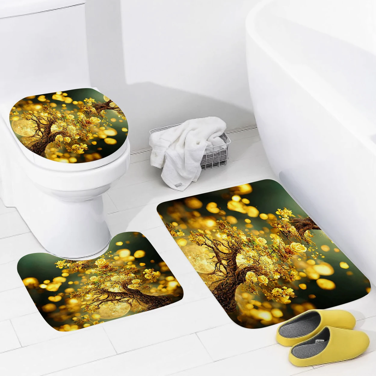ev banyo paspaslar Banyo Ayak mat modern banyo aksesuarları halı tuvalet paspası Küvet kaymaz halı Görüntü 3