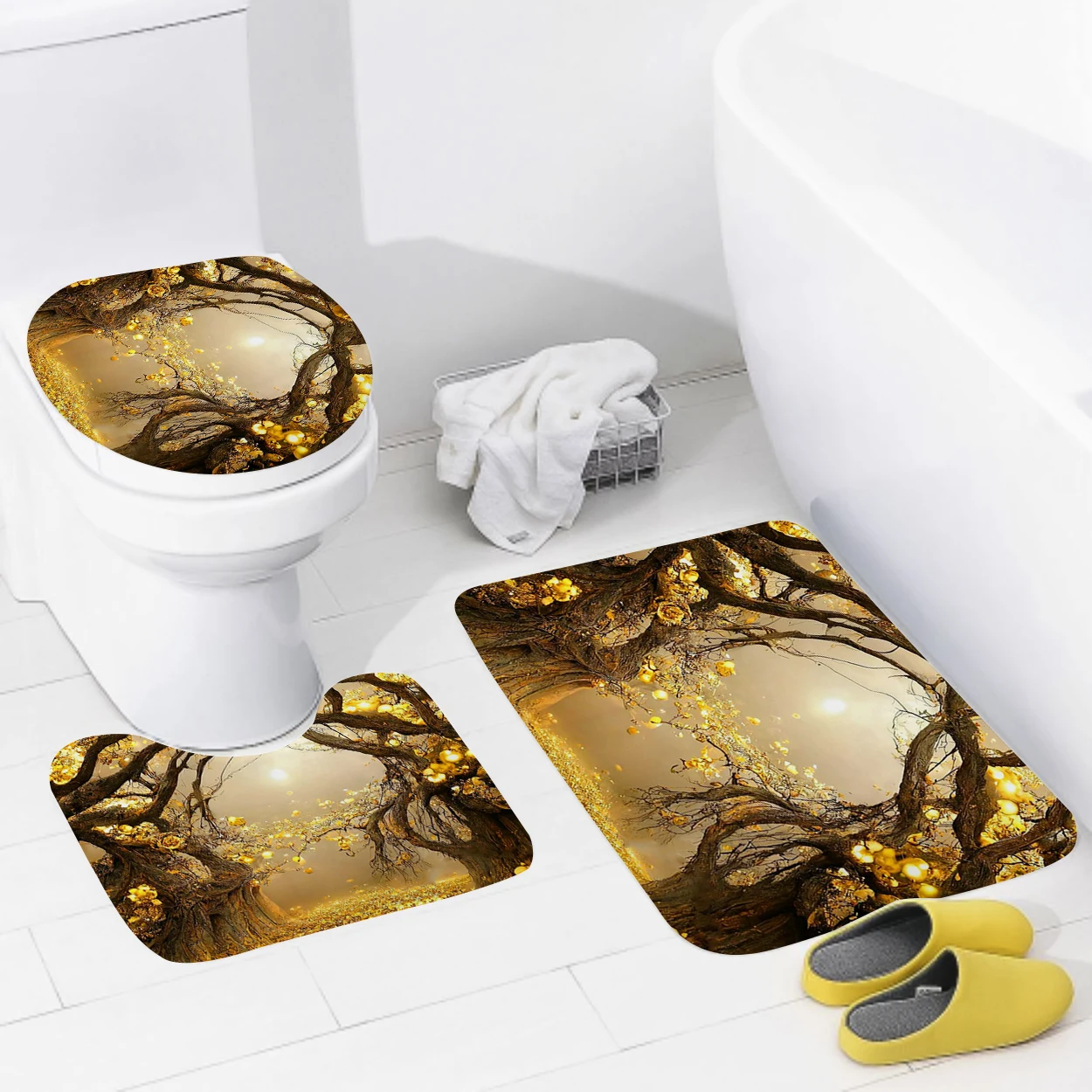 ev banyo paspaslar Banyo Ayak mat modern banyo aksesuarları halı tuvalet paspası Küvet kaymaz halı Görüntü 5