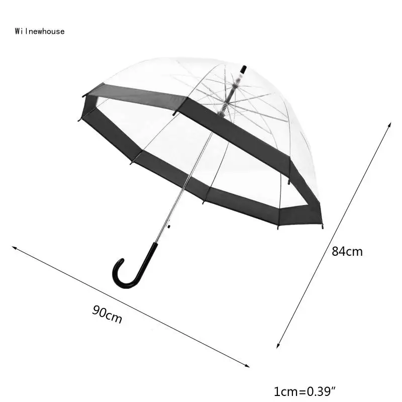 Şeffaf Şemsiye Kız Erkek Apollo Karikatür Yunus çocuk şemsiyesi Yarı Otomatik Yağmur Şemsiye Çocuklar İçin Dropship Görüntü 5